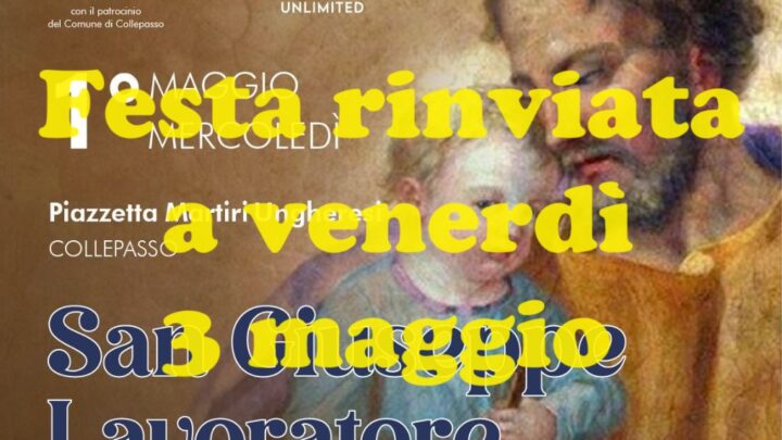 Rinviata a venerdì 3 maggio la Festa rionale di San Giuseppe Lavoratore