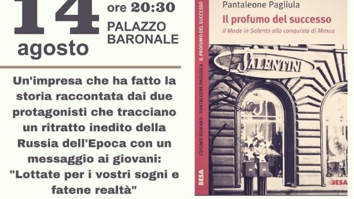 “Il profumo del successo” di Romano/Pagliula e consegna borse di studio (14 agosto, ore 20.30, Palazzo Baronale). Una nota sul progetto “Volare Alto”