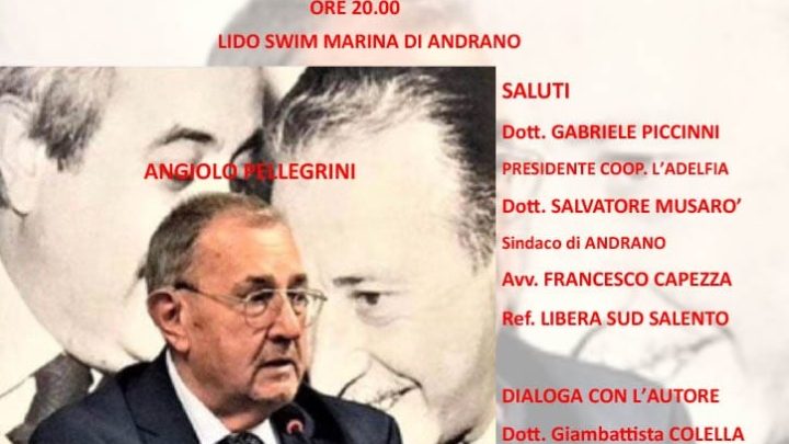 “Noi, gli uomini di Falcone”, presentazione libro Gen. C.C. Angiolo Pellegrini (17 agosto, ore 20, Lido Swim, Marina di Andrano)