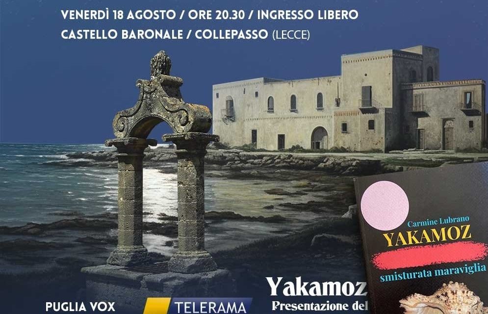 “Verso il Festival Mediterraneo” e presentazione di “Yakamoz”, libro di C. Lubrano (18 agosto, ore 20.30, Castello Baronale)