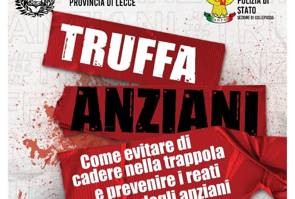 Incontro pubblico sul tema delle truffe agli anziani (19 aprile, ore 18, Centro Anziani)