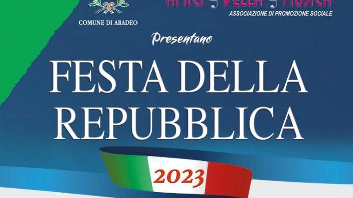 “Festa della Repubblica” ad Aradeo: concerto musicale e consegna Costituzione ai 18enni (2 giugno, ore 19, Teatro “D. Modugno”)