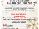 21 dicembre, Giornata di volontariato e solidarietà organizzata da Fidas, Pro Loco e Parrocchia Cristo Re