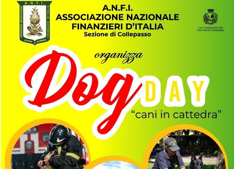 Dog Day-“Cani in cattedra”: il 30 aprile dimostrazione cinofila organizzata dalla sezione A.N.F.I. di Collepasso per la Scuola Secondaria