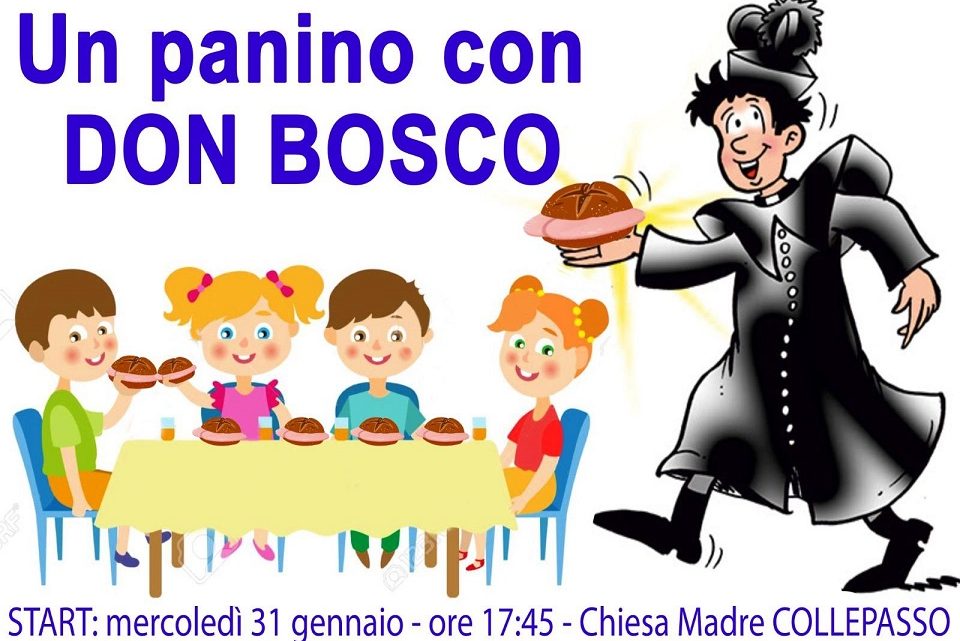 “Un panino con Don Bosco” nella Chiesa Madre in occasione della Festività del “Santo Educatore” (31 gennaio, ore 17.45)