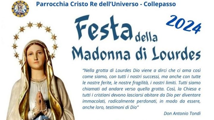 Festa della Madonna di Lourdes: dall’8 all’11 febbraio le celebrazioni presso la Chiesa Cristo Re