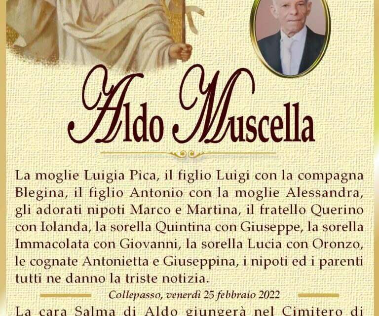 È morto Aldo Muscella