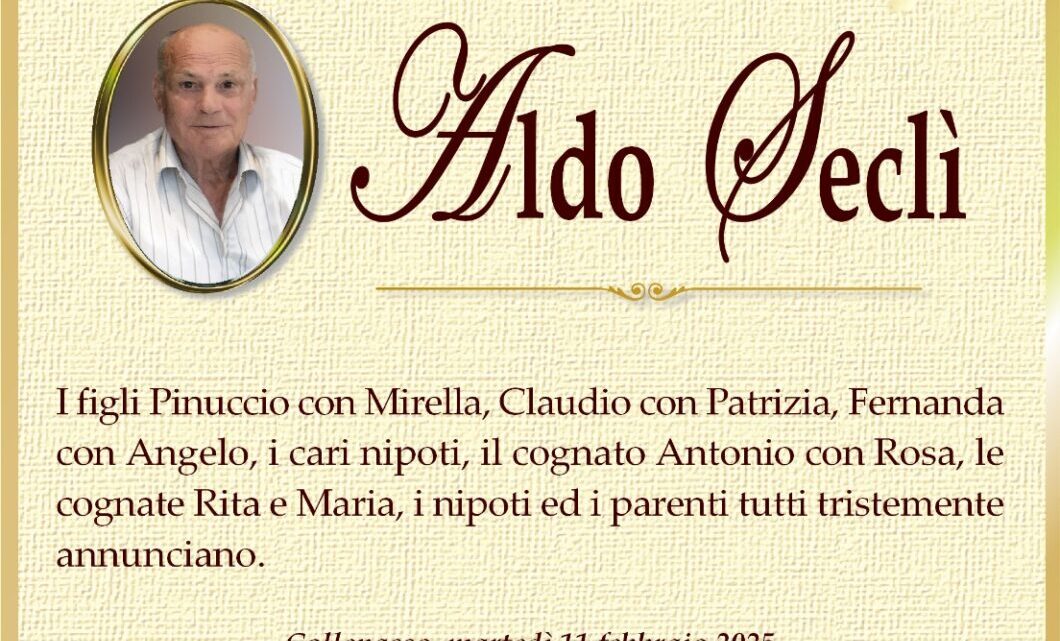 È morto Aldo Seclì