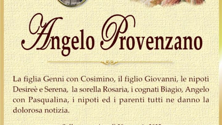 È morto Angelo Provenzano