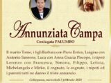 È morta Annunziata Campa in Palumbo