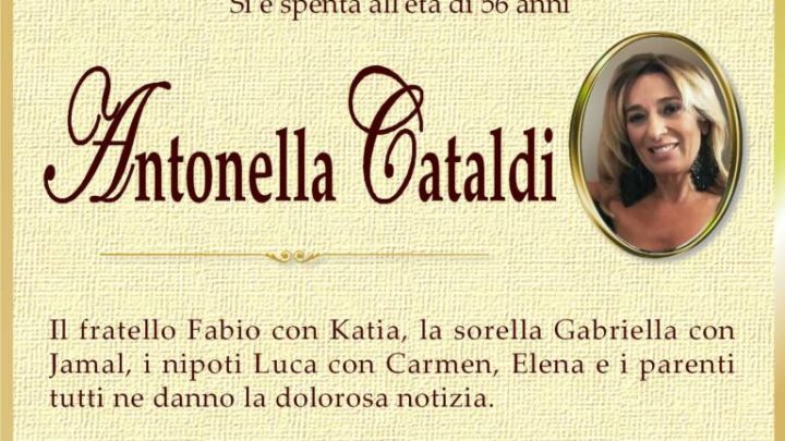 È morta Antonella Cataldi