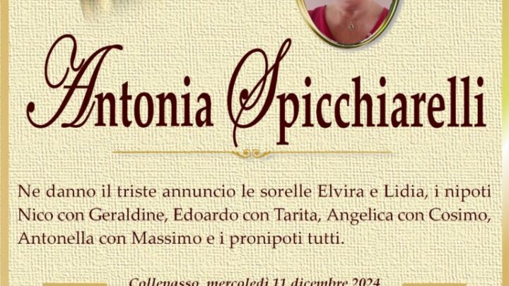 È morta Antonia Spicchiarelli