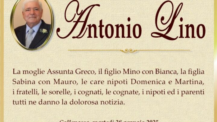 È morto Antonio Lino