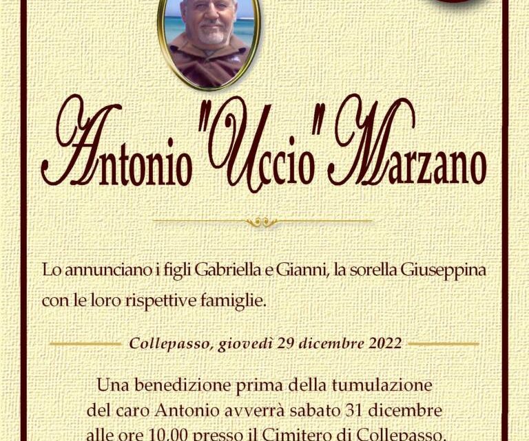 È morto Antonio “Uccio” Marzano