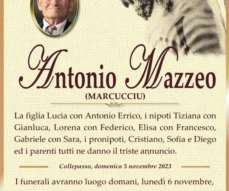 È morto Antonio Mazzeo