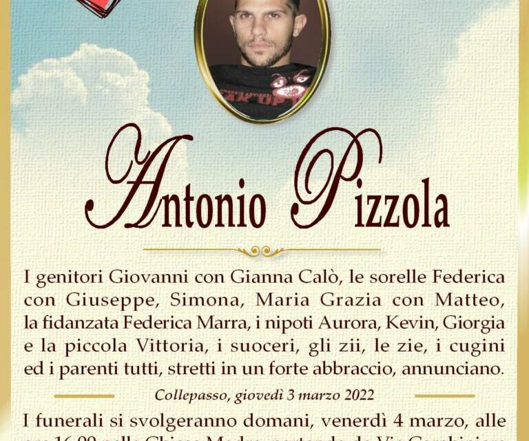 È morto Antonio Pizzola