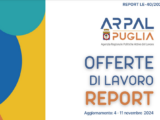 Offerte di lavoro generiche e per laureati Ambito di Lecce Arpal Puglia (40° Report, 4-11 novembre)