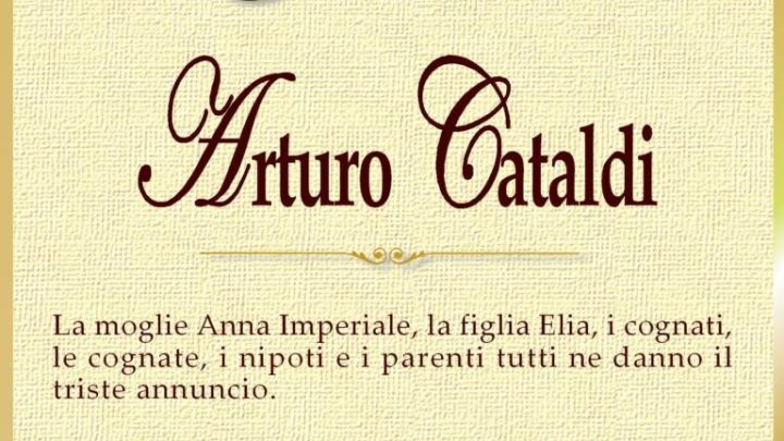 È morto Arturo Cataldi