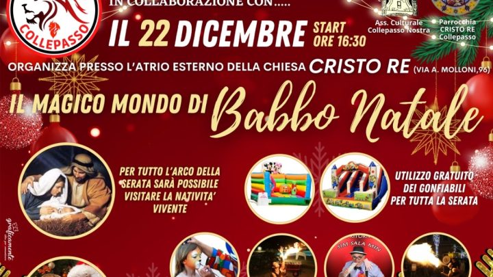 “Il magico mondo di Babbo Natale”, serata natalizia organizzata dal Milan Club (22 dicembre, ore 17, atrio Chiesa Cristo Re)