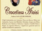 È morta Crocefissa Aloisi, ved. Fersini