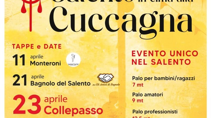 “Salento in cima alla cuccagna”: a Collepasso domenica 23 aprile (ore 16, Largo Poste)