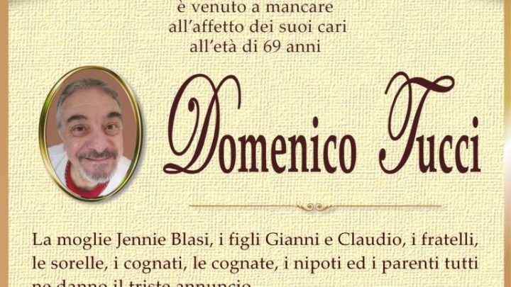 È morto Domenico Tucci