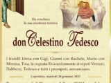 È morto don Celestino Tedesco