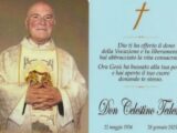 Il “ricordino” di don Celestino può essere ritirato presso “Dama Fiori” (via Cairoli, 35)