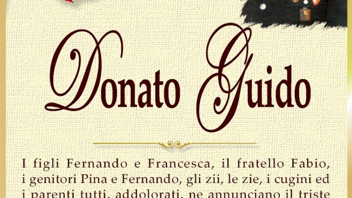 È morto Donato Guido