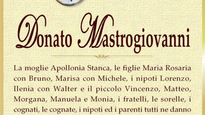 È morto Donato Mastrogiovanni