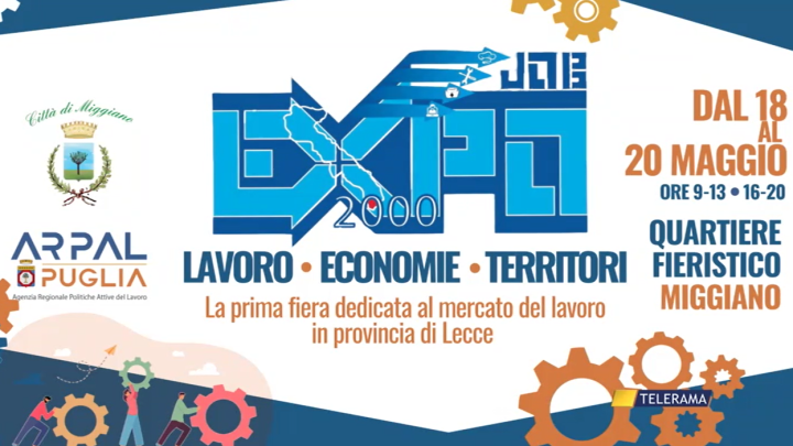 “ExpoJob”, 1ª Fiera del Mercato del Lavoro a Miggiano (18-20 maggio): programma e offerte di lavoro