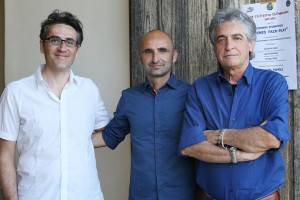 Leonardo Piepoli con il presidente Giuseppe Lagna e il vicepresidente Fabrizio Marra