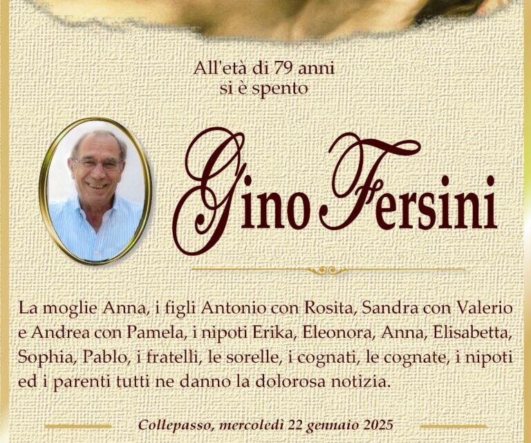 È morto Gino Fersini