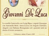 È morto Giovanni De Luca