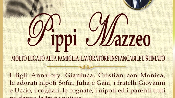 È morto Giuseppe Mazzeo