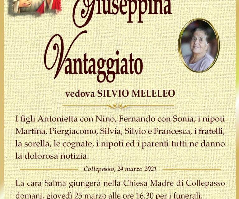 È morta Giuseppina Vantaggiato, ved. Meleleo