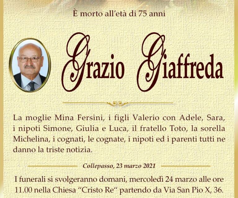 È morto Grazio Giaffreda