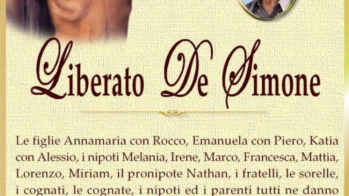 È morto Liberato De Simone