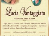 È morta Lucia Vantaggiato, ved. Rollo