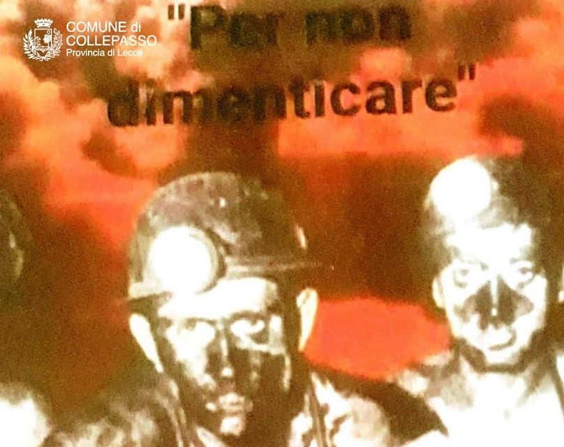 “Per non dimenticare” la tragedia di Marcinelle (2 settembre, ore 20.30, Palazzo Baronale)