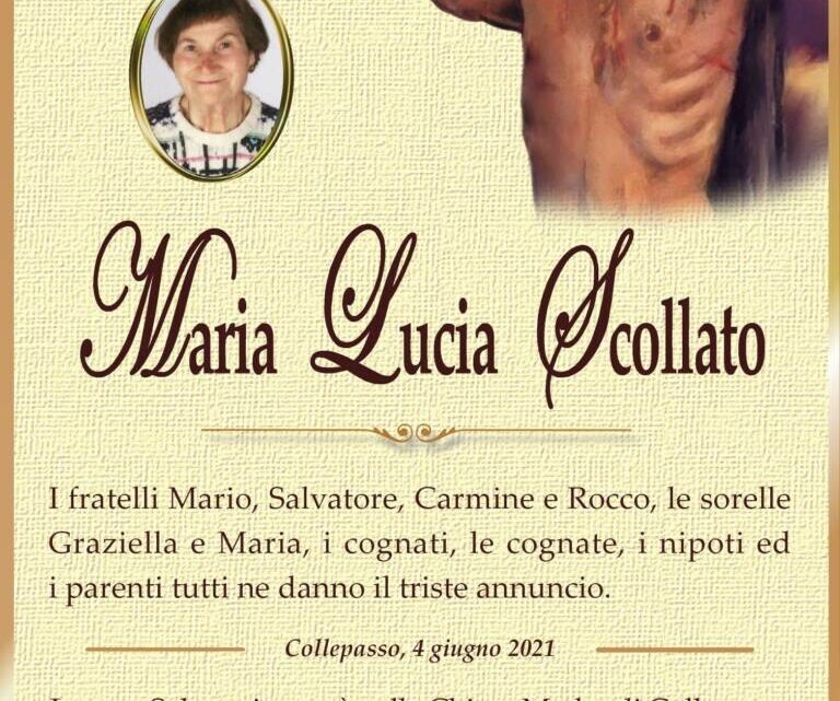 È morta Maria Lucia Scollato