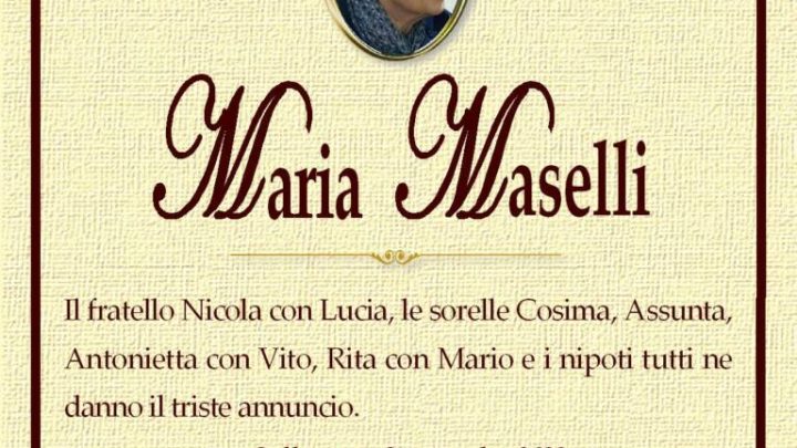 È morta Maria Maselli