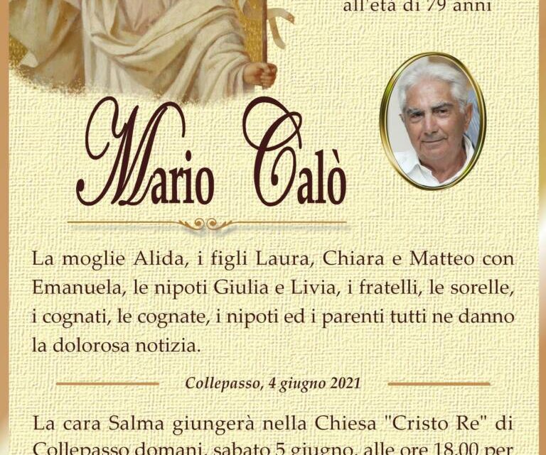 È morto Mario Calò