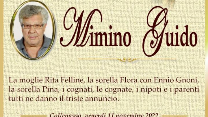 È morto Mimino Guido