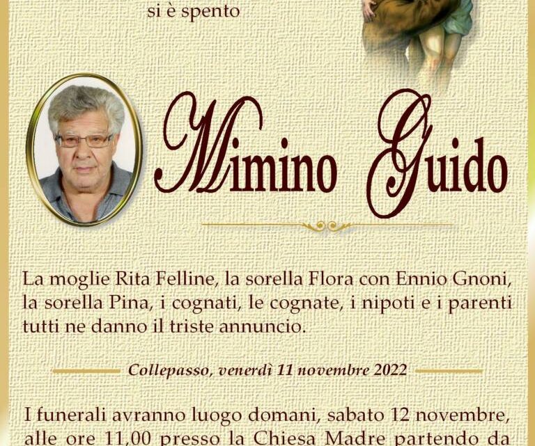 È morto Mimino Guido