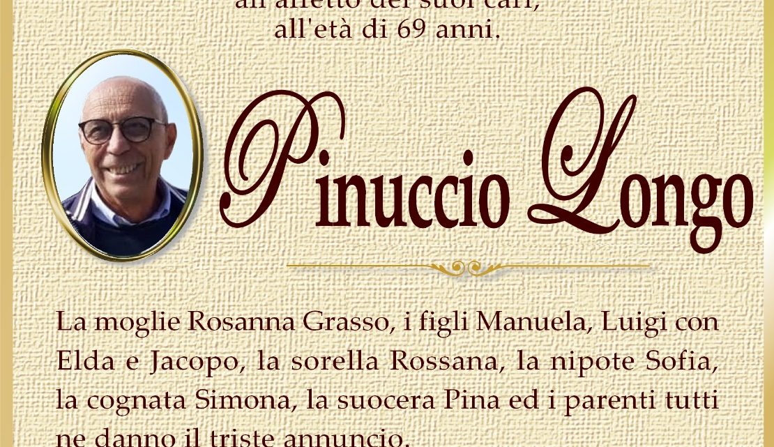 È morto Pinuccio Longo