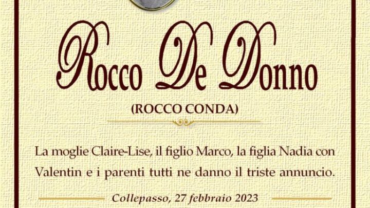 È morto Rocco De Donno