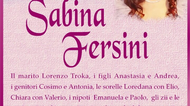 È morta Sabina Fersini