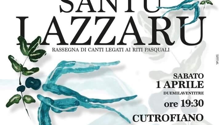 XXXIII edizione “Santu Lazzaru” a Cutrofiano (1° aprile, ore 19.30, sagrato Chiesa Madre)