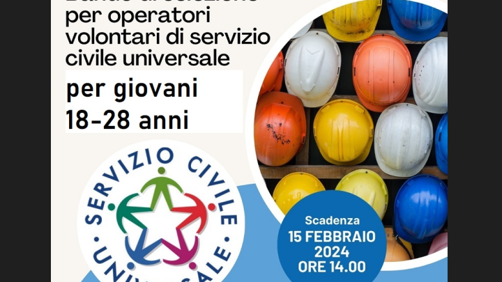 Bando per operatori Servizio civile universale: previsti sei posti per Collepasso. Le domande entro il 15 febbraio